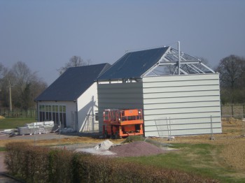 Le décanteur en construction