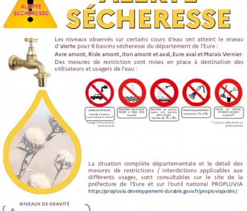 ALERTE SECHERESSE