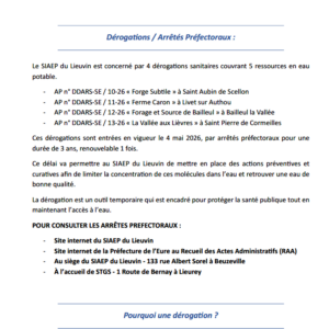Dérogations sur les pesticides